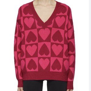 Beach Riot: JOEY HEART INTARSIA KNIT SWEATER